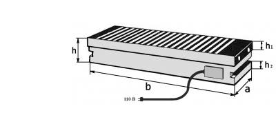 Схема плиты электромагнитной мелкополюсной